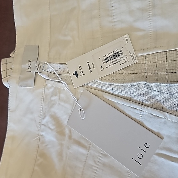 Joie Brusha B shorts 2 check cotton NWT - Picture 5 of 9